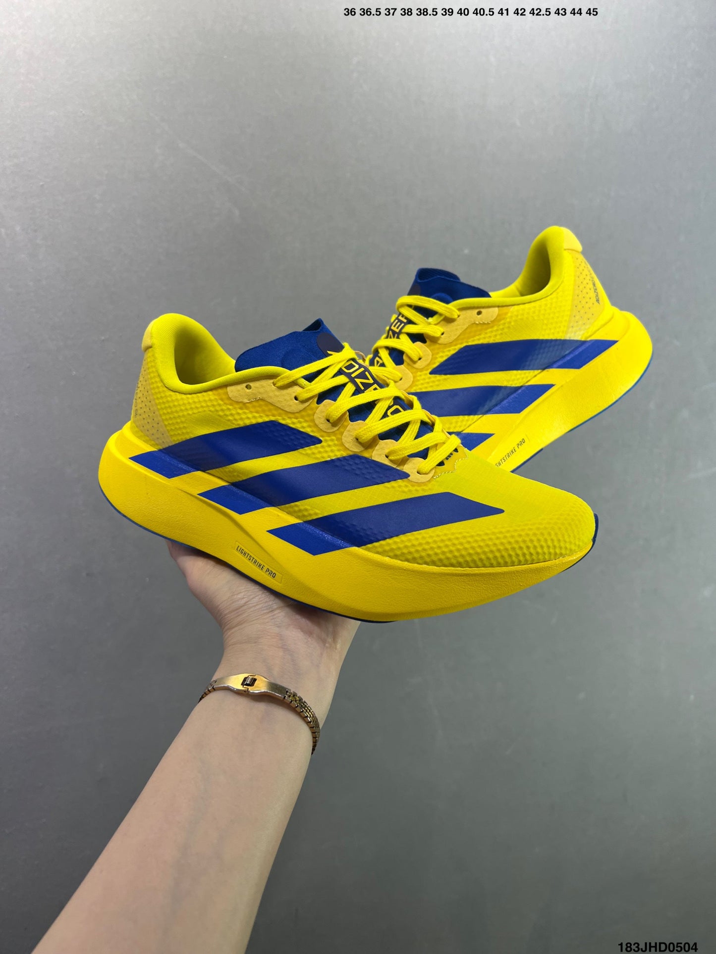 Adidas Adizero Evo SL Woven W Yellow Blue KJ2002