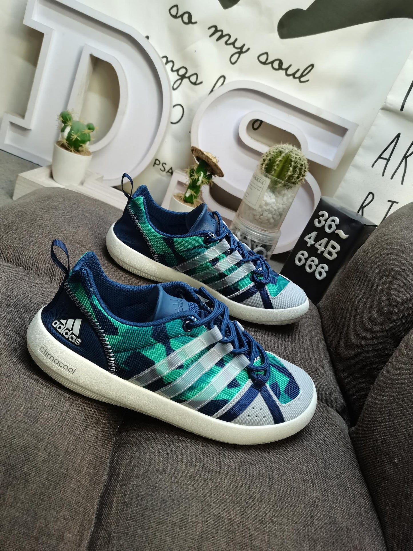 Adidas CLIMACOOL BOAT LACE GRAPHIC Green DS-666D