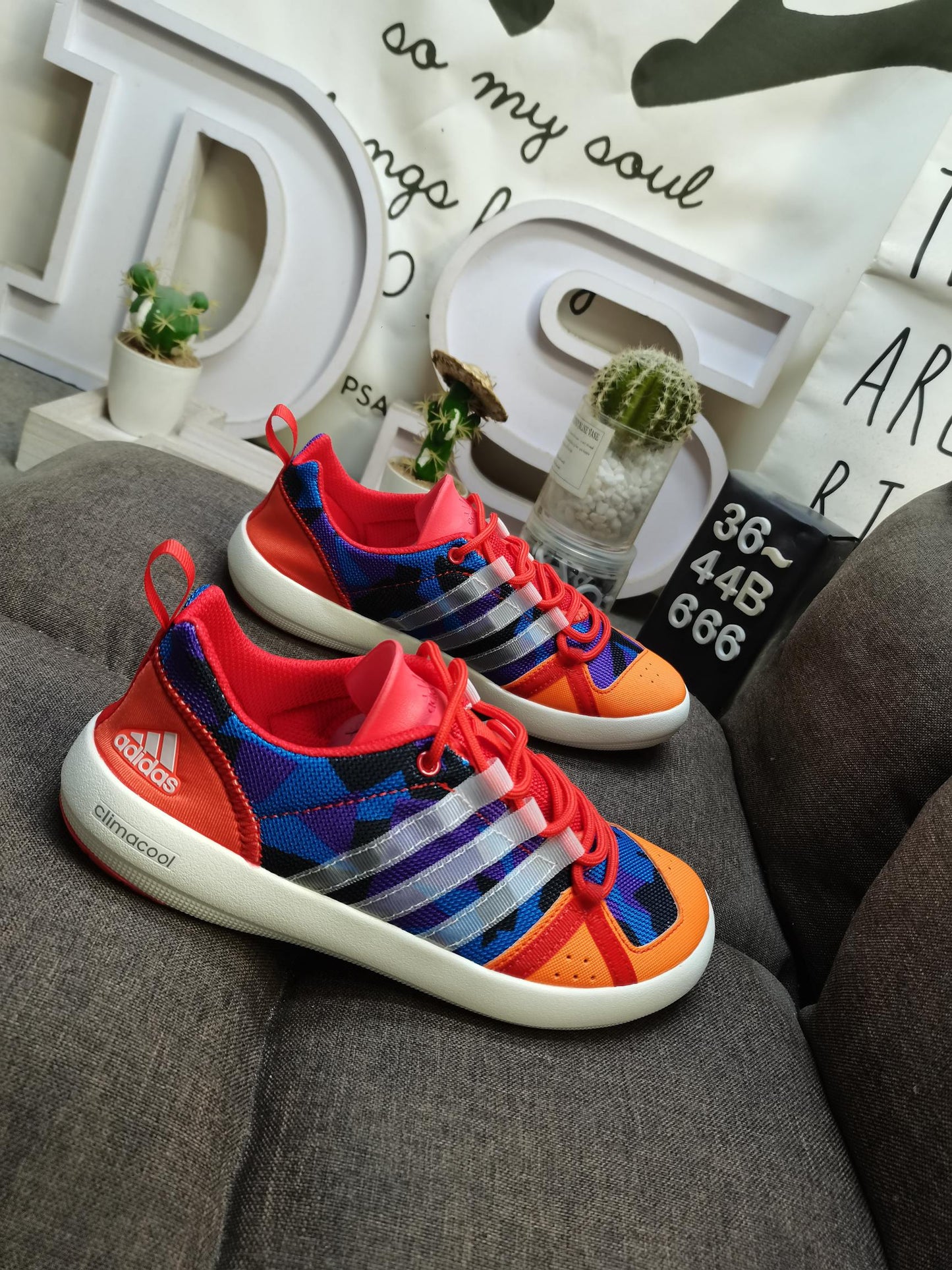 Adidas CLIMACOOL BOAT LACE GRAPHIC Red DS-666D