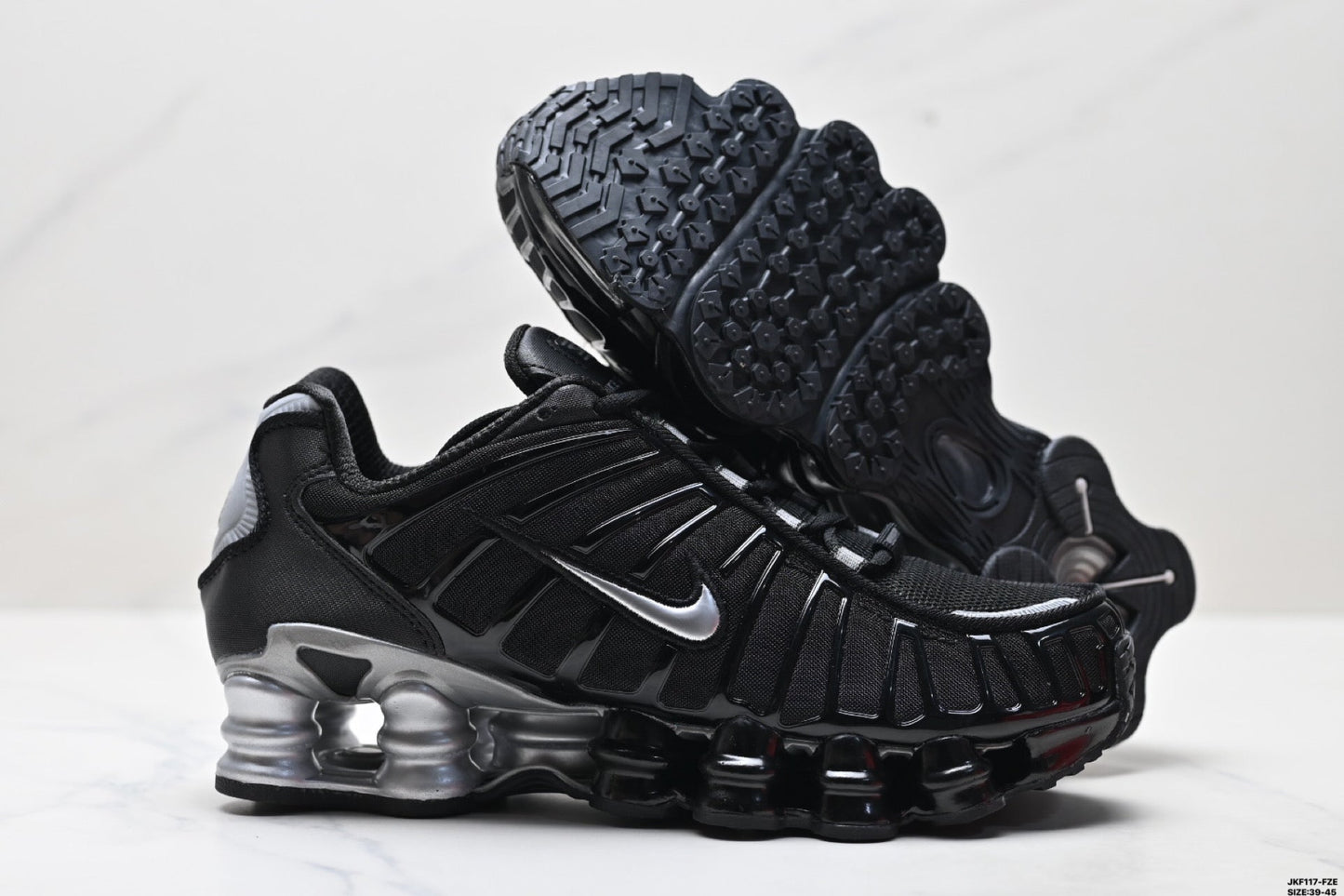 Nike Shox TL in the "Black/Metallic Silver" CN0151-003