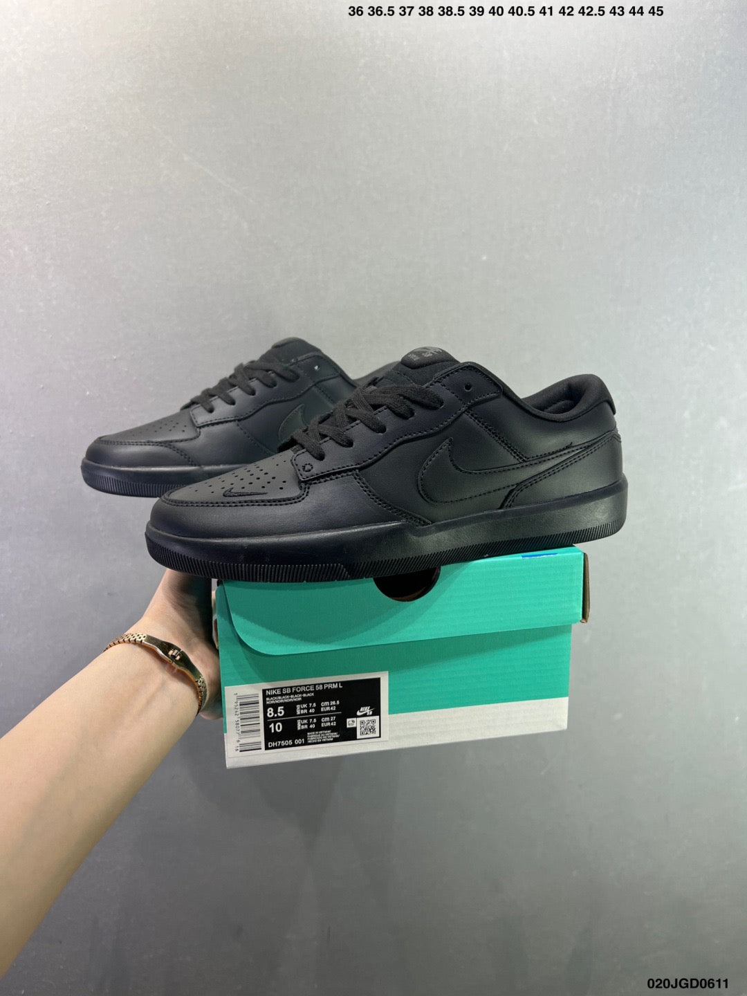 Nike SB Force 58 Premium "Triple Black" DV5477-188