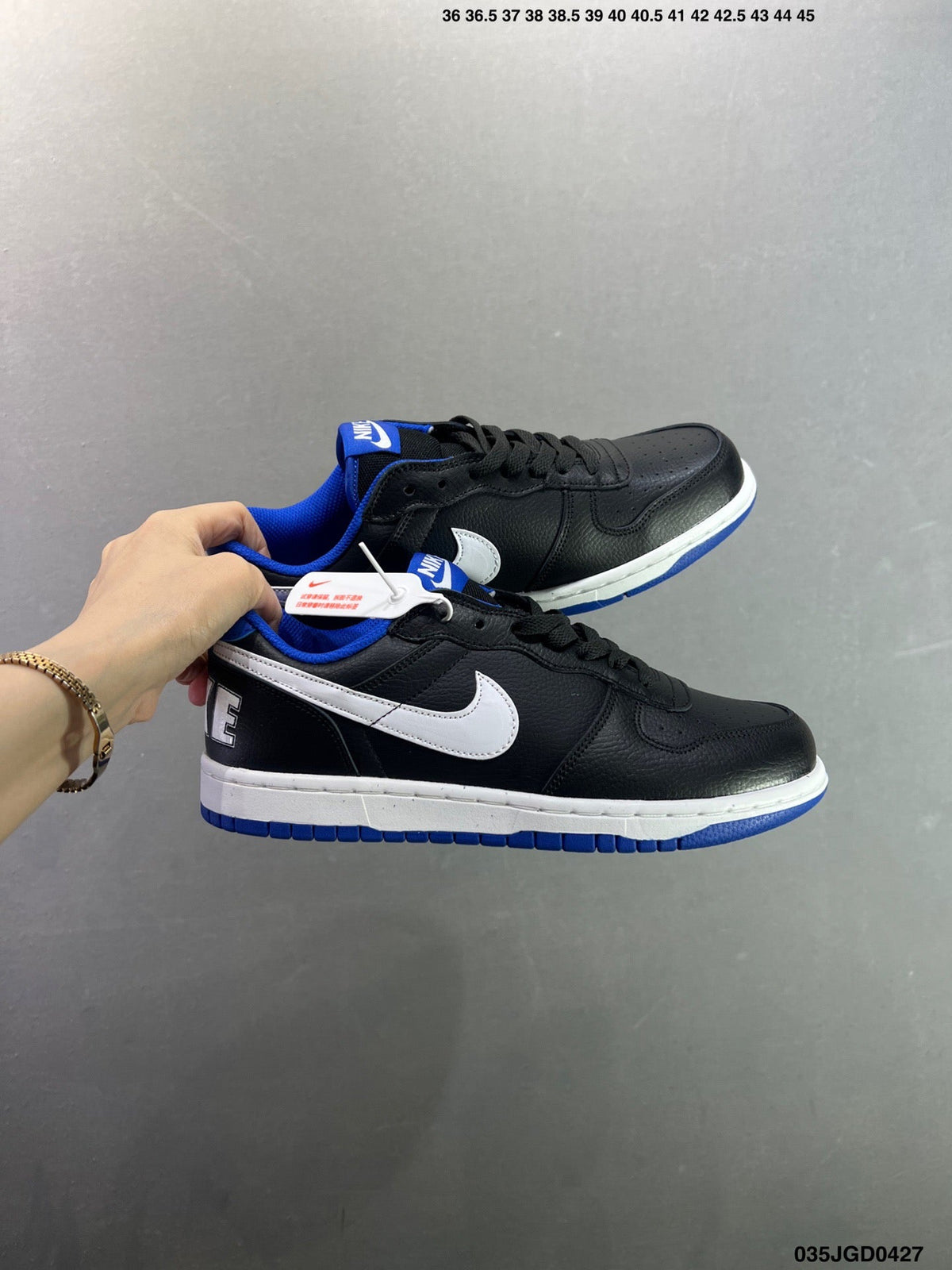 NIKE BIG LOW Black-Blue 355152