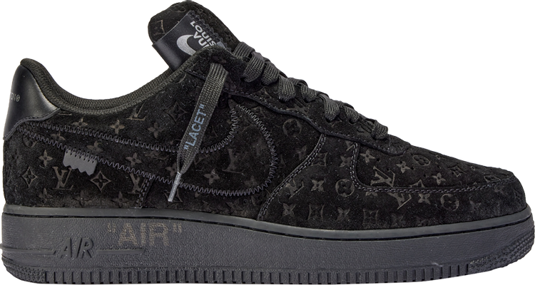 Louis Vuitton x Air Force 1 Low Triple Black WOWJAY
