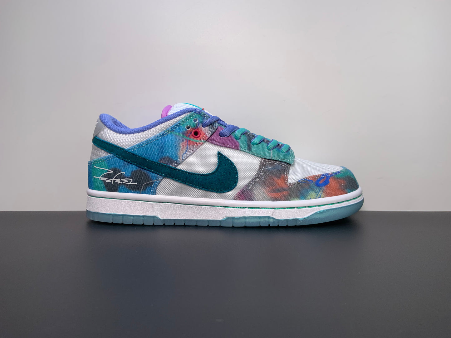 Futura Laboratories x Dunk Low SB 'Bleached Aqua' Sample