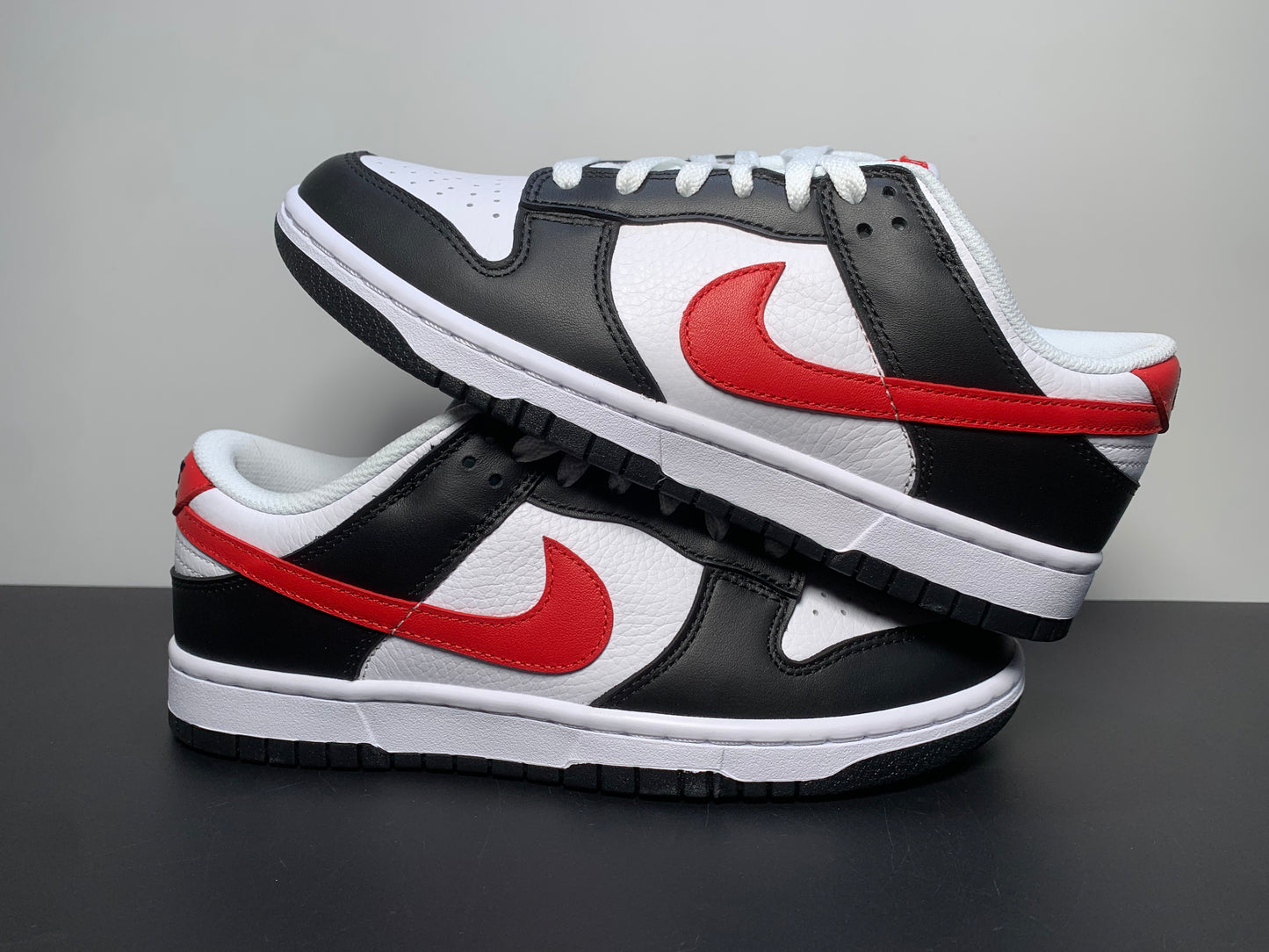 Nike Dunk Low 'Black White Red'