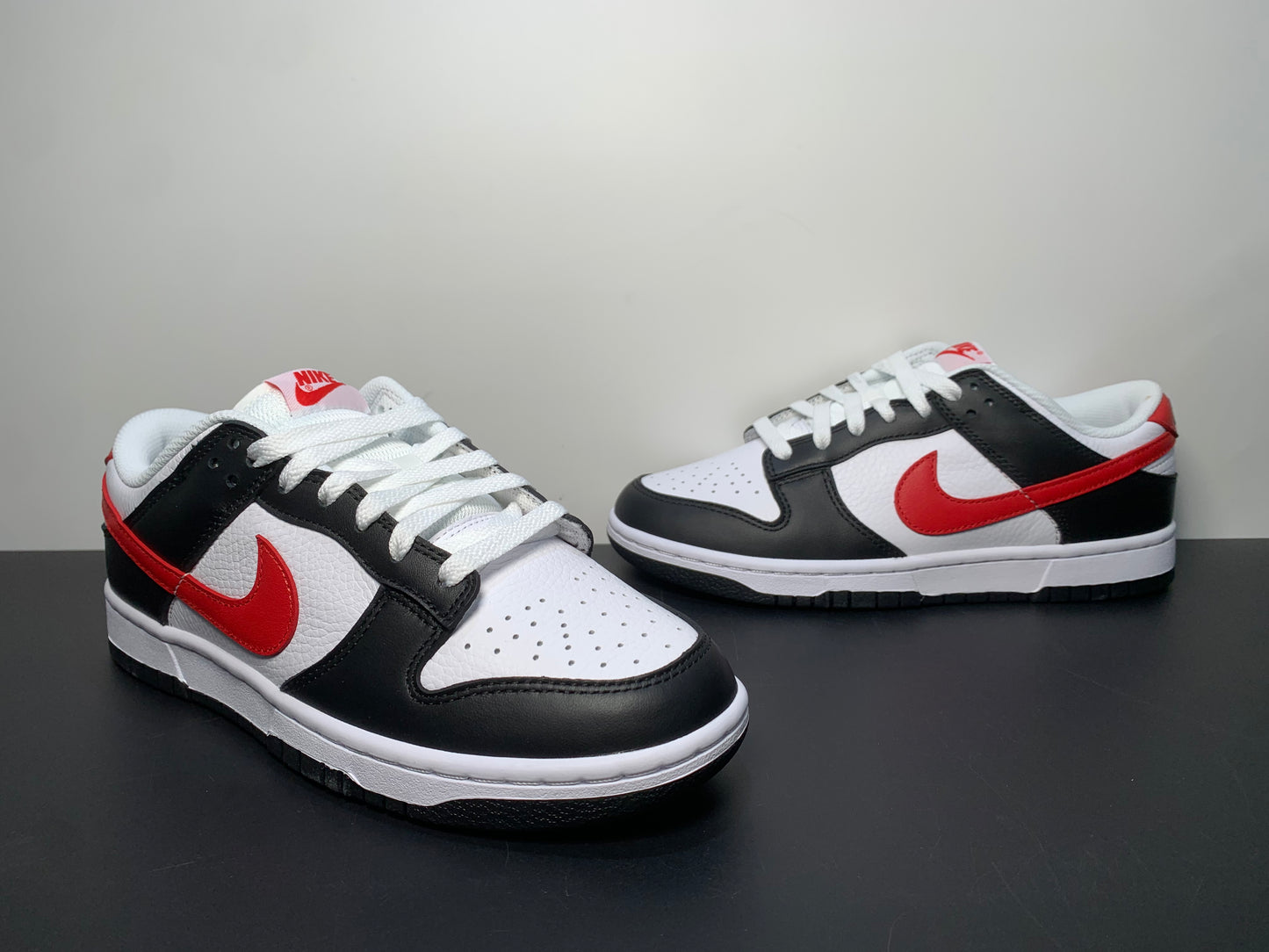 Nike Dunk Low 'Black White Red'