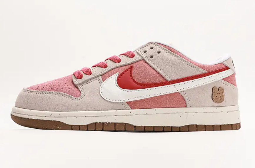 Nike Dunk Low SE '85' Double Swoosh Grey Pink Rabbit DO9457-117