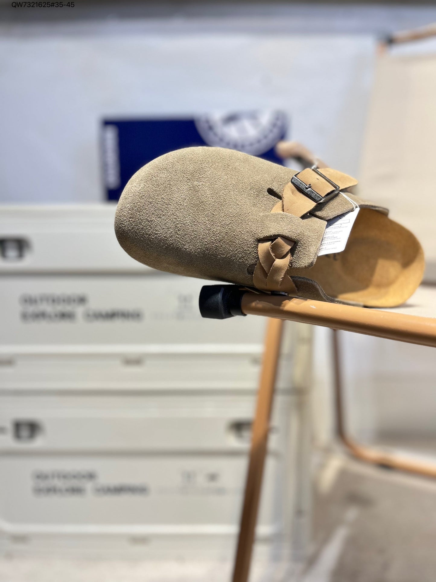 Birkenstock London Suede Leather Brown 0560672 QW7321625