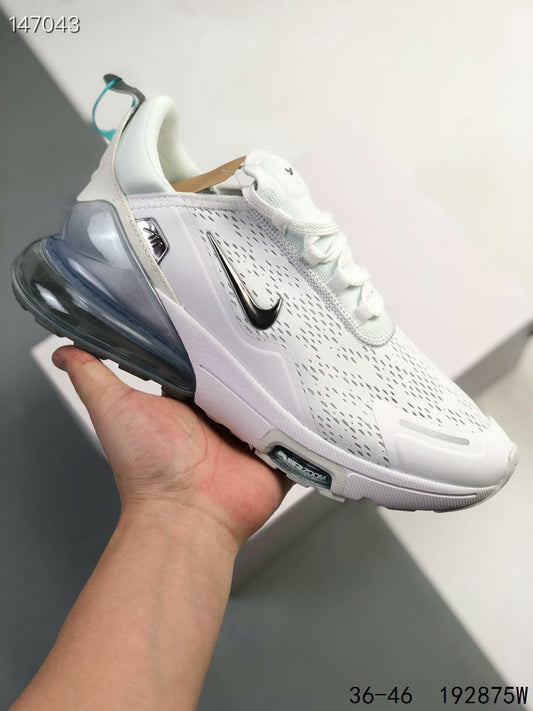Nike Air Max 270 Premium  White Metallic Silver