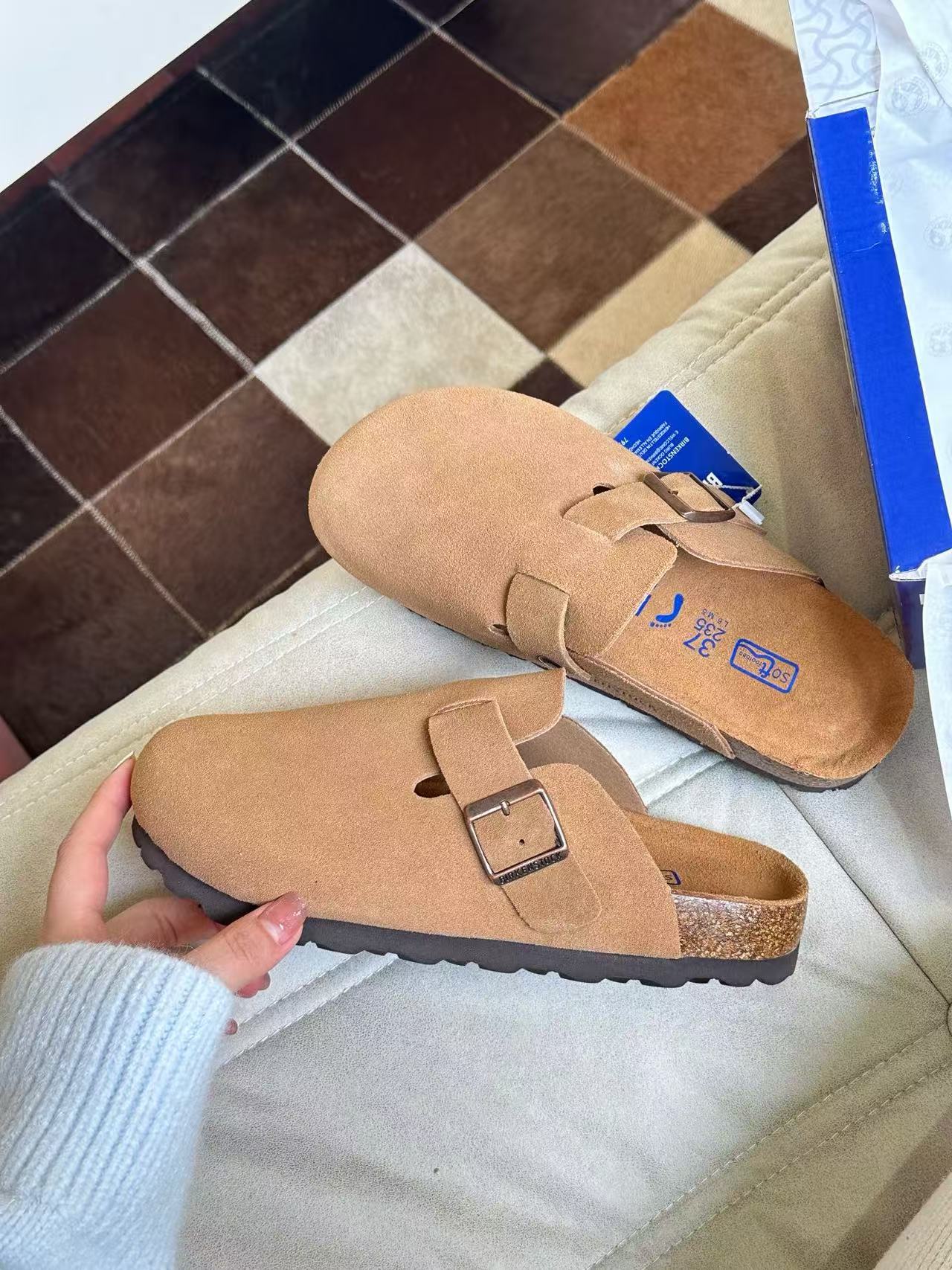 Birkenstock Boston Suede Coffee 0060461