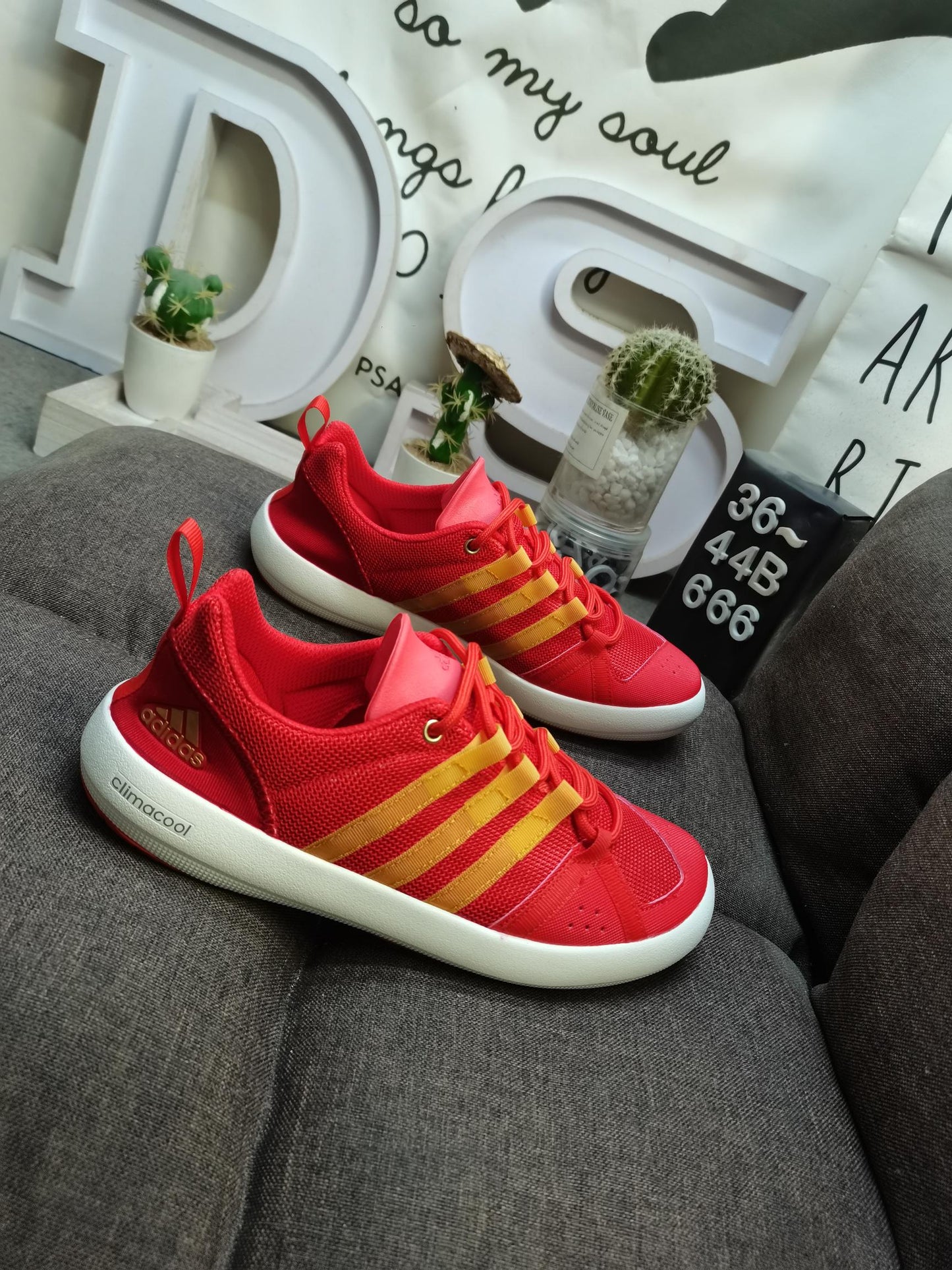 Adidas CLIMACOOL BOAT LACE  GRAPHIC Red DS-666D