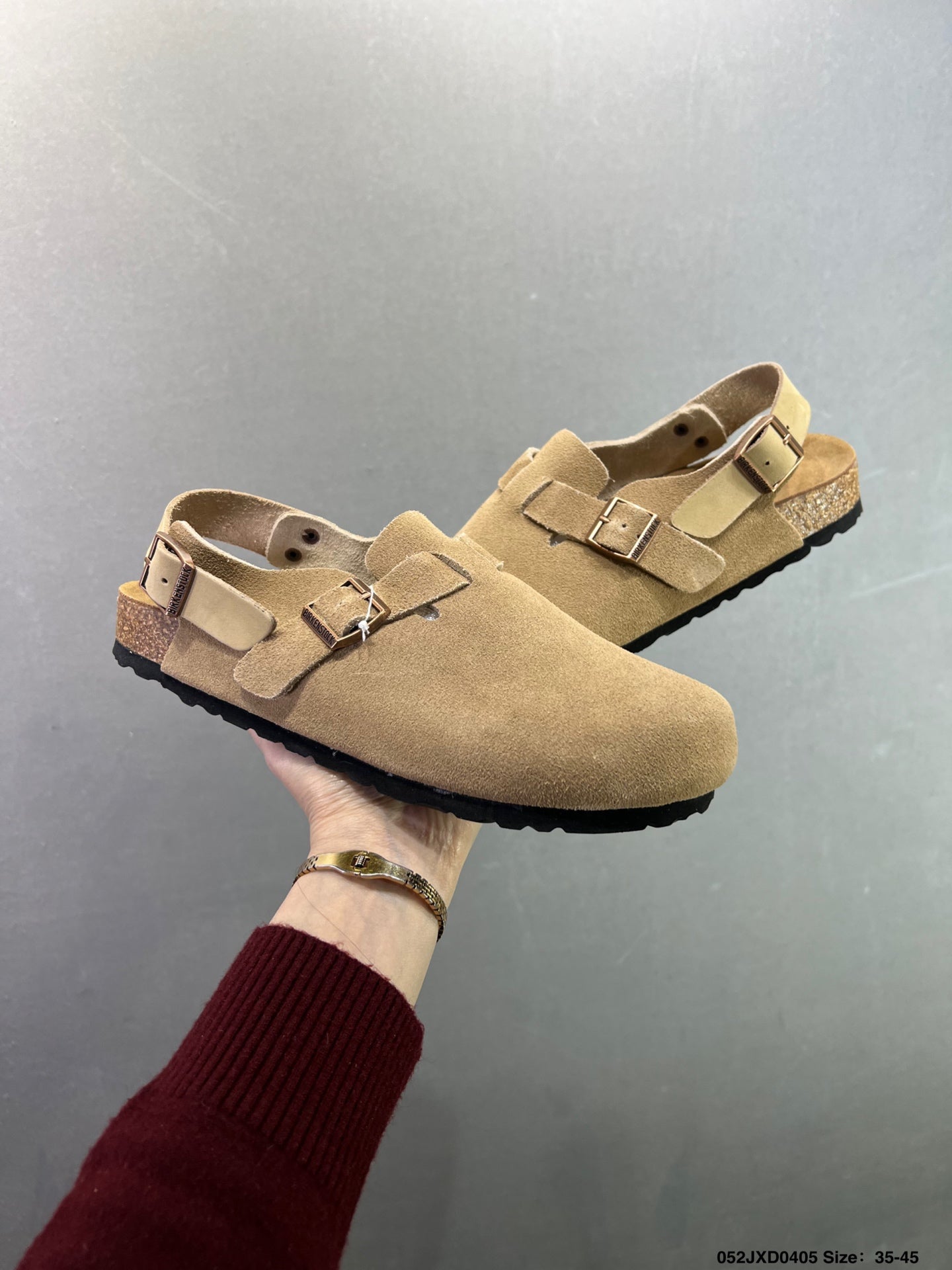 Birkenstock London Suede Leather  Light Khaki 1010503