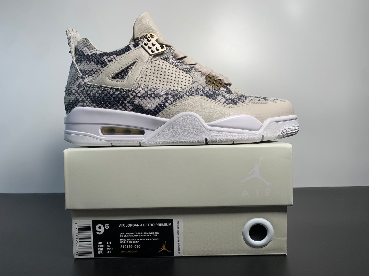 Air Jordan 4 Premium Snakeskin 819139-030