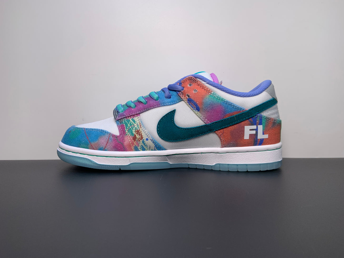 Futura Laboratories x Dunk Low SB 'Bleached Aqua' Sample