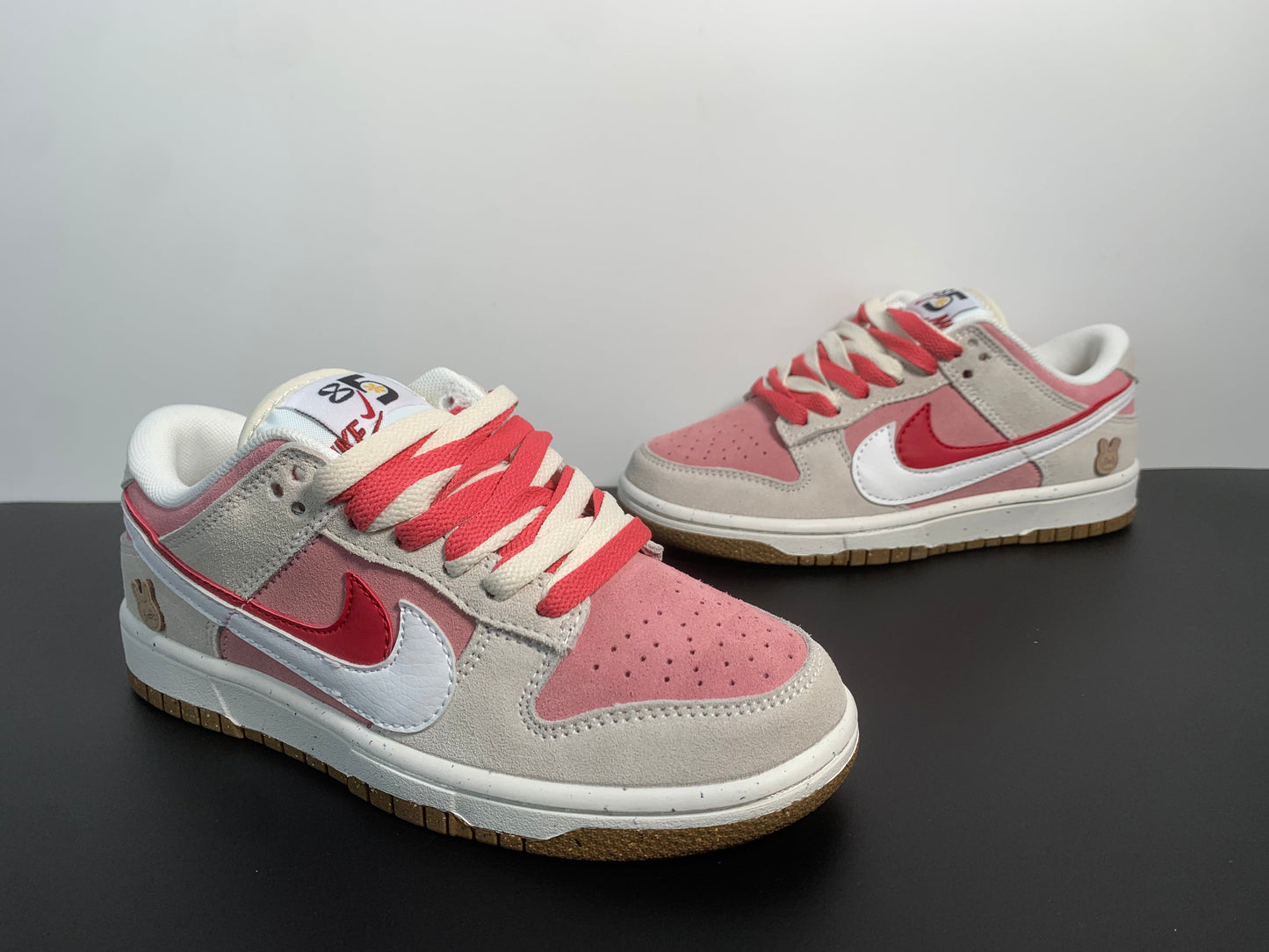 Nike Dunk Low SE '85' Double Swoosh Grey Pink Rabbit DO9457-117