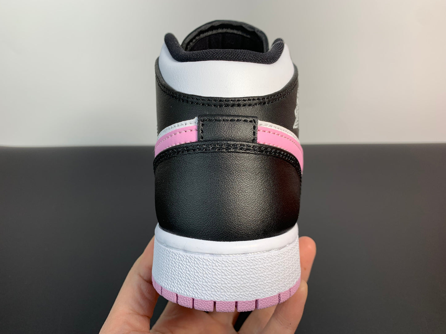 Air Jordan 1 Mid GS Pink and White Panda