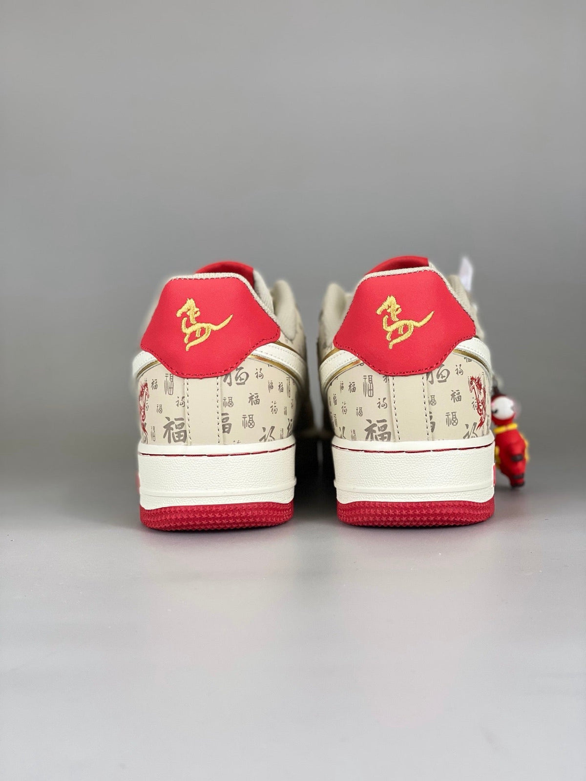 NIke Air Force 1 '07 Low  'Year of the Horse' Beige Red NH0601-502