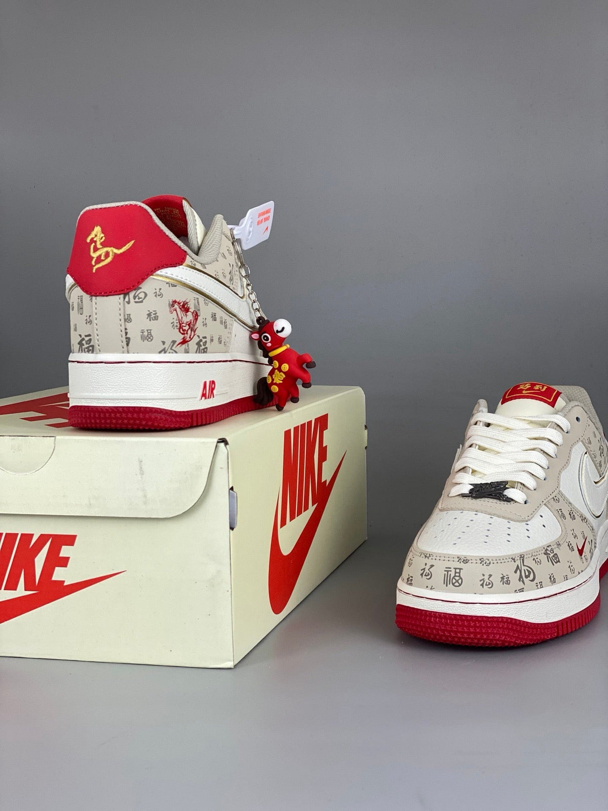 NIke Air Force 1 '07 Low  'Year of the Horse' Beige Red NH0601-502