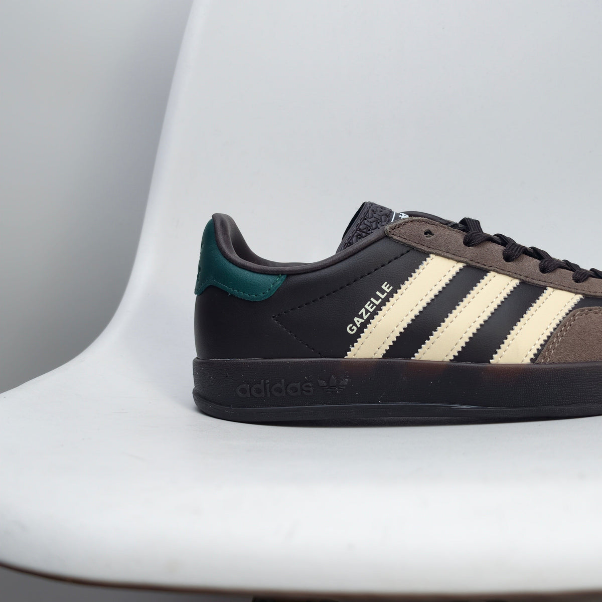 Adidas Originals Gazelle Indoor  Leather 'Black Brown Green' IH0374