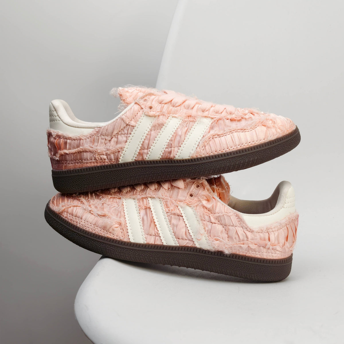 Adidas Originals Samba OG x Caroline SATIN SHOES Pink JQ4748