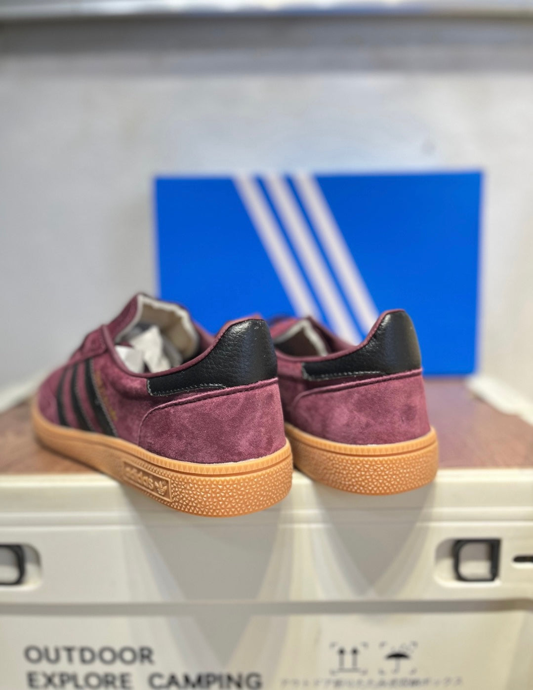 Sporty & Rich x Adidas Originals Handball SPZL  "Burgundy" JR3847