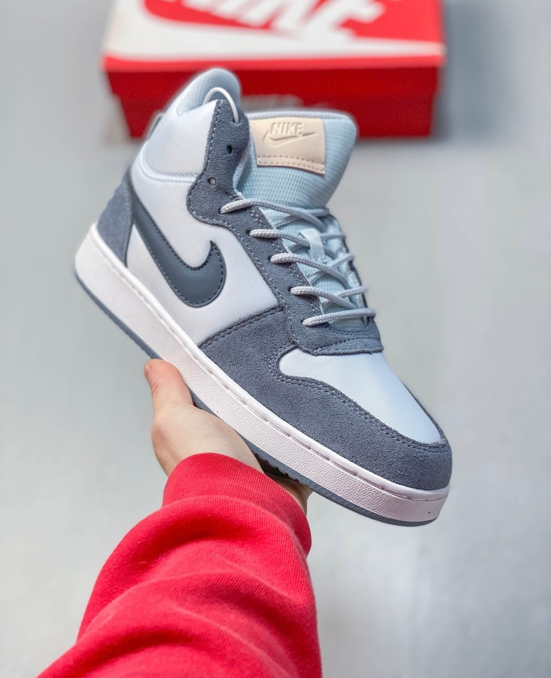Nike Court Borough Mid Pure Platinum 838938-104