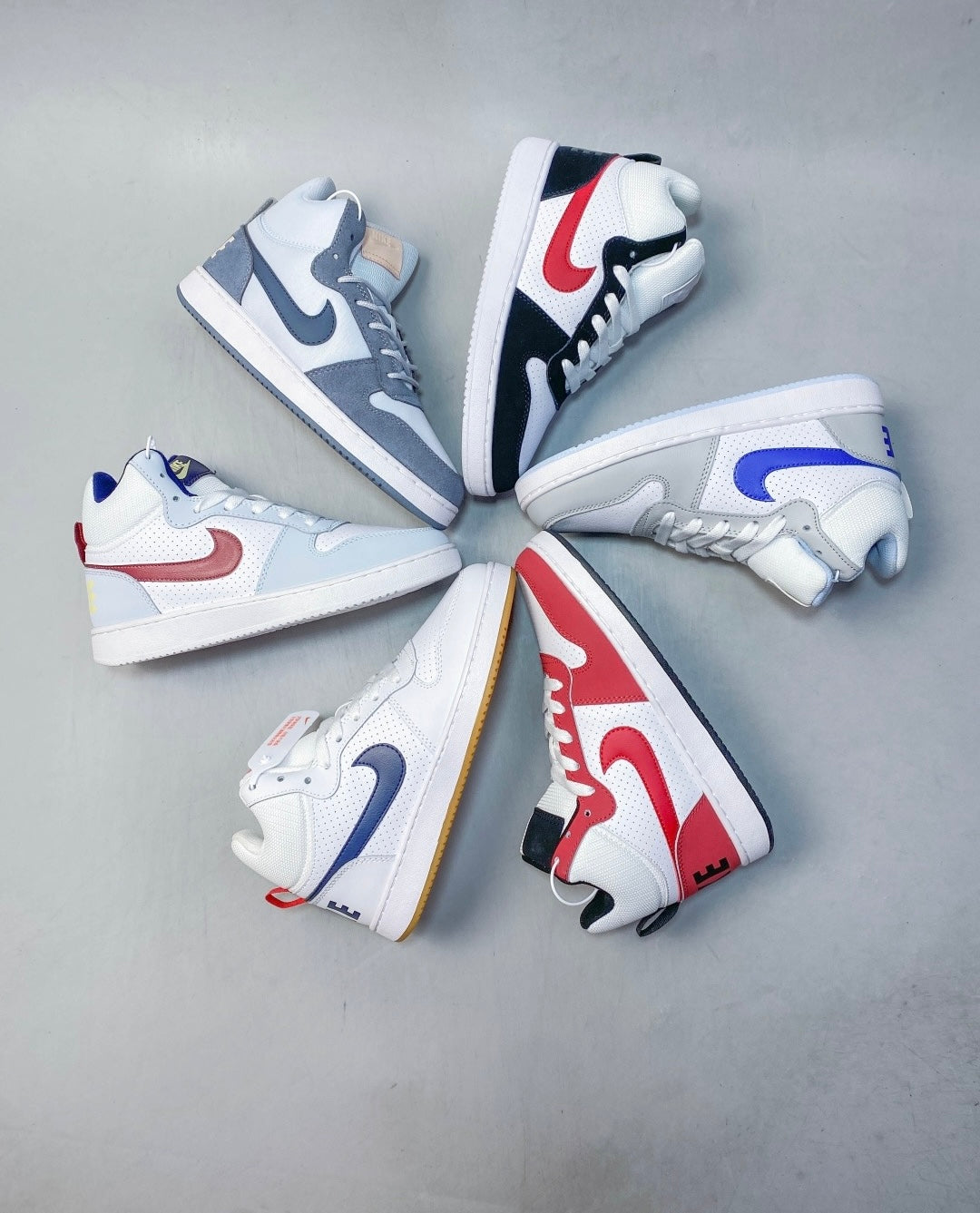 Nike Court Borough Mid "White Gym Red" 838938-104