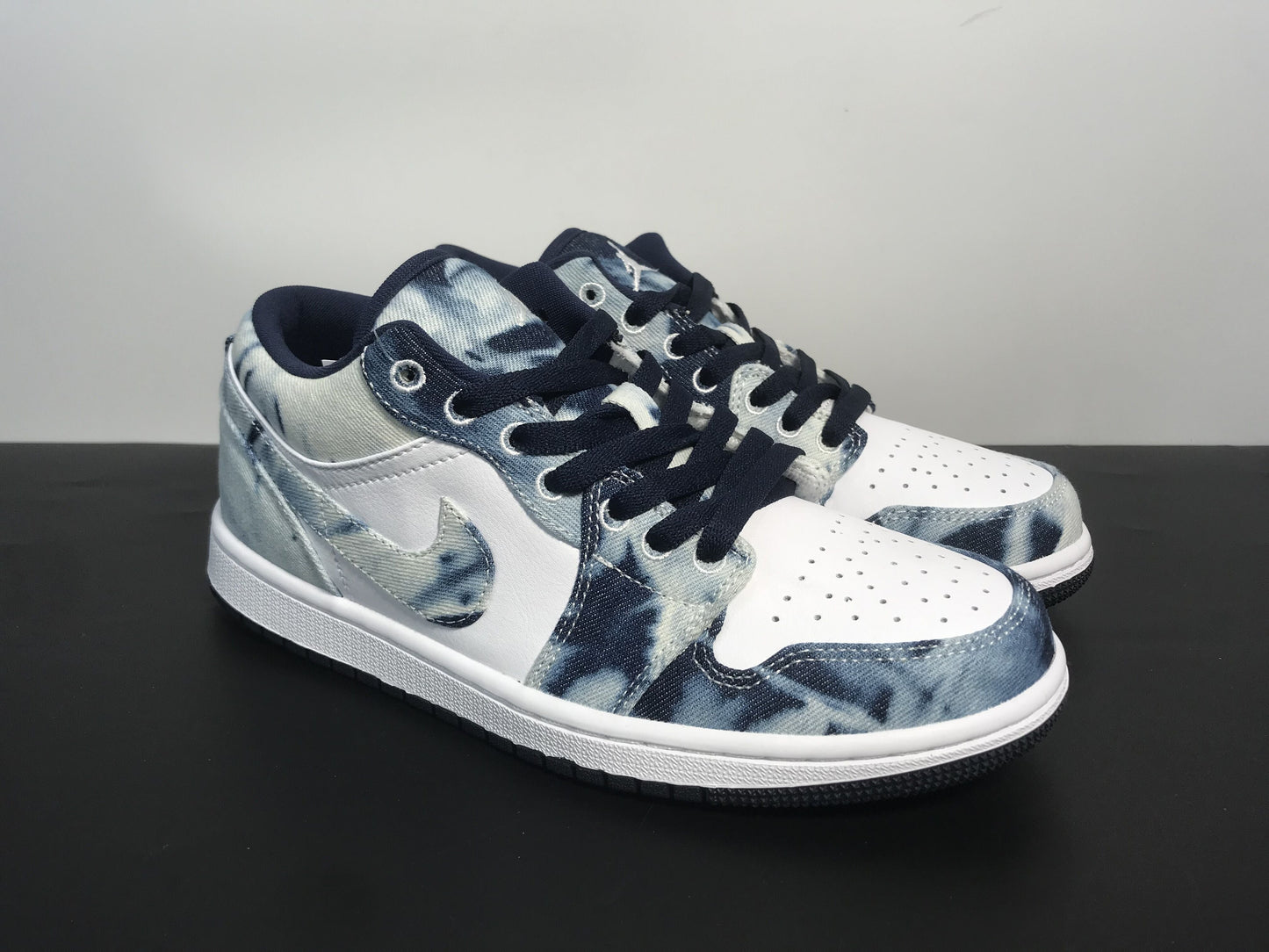 Air Jordan 1 Low Denim Blue Patchwork Star