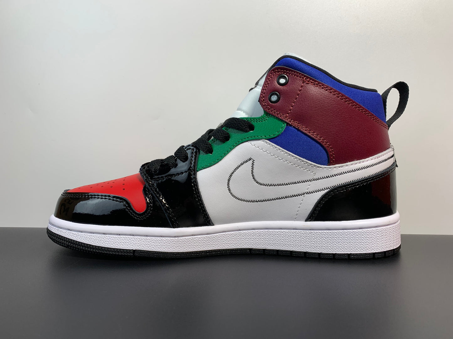 Air Jordan 1 Mid SE Black White Multi-Color DB5454-001