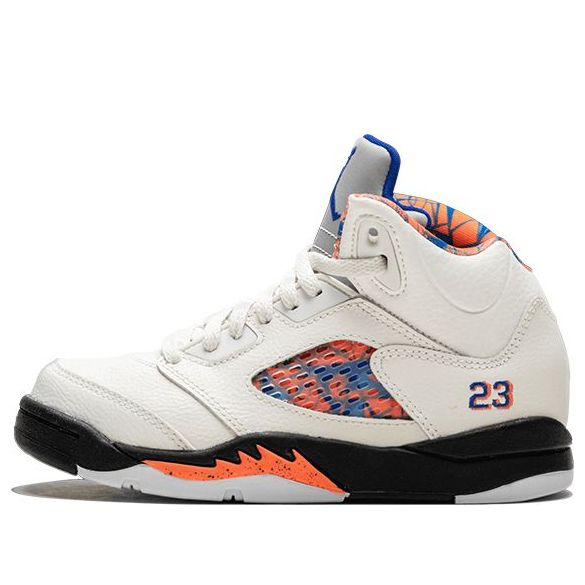 Air Jordan 5 Retro PS 'International Flight' Sail/Orange Peel-Black-Hyper Royal 440889-148