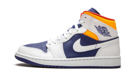 Air Jordan 1 Mid "Royal Blue / Laser Orange"