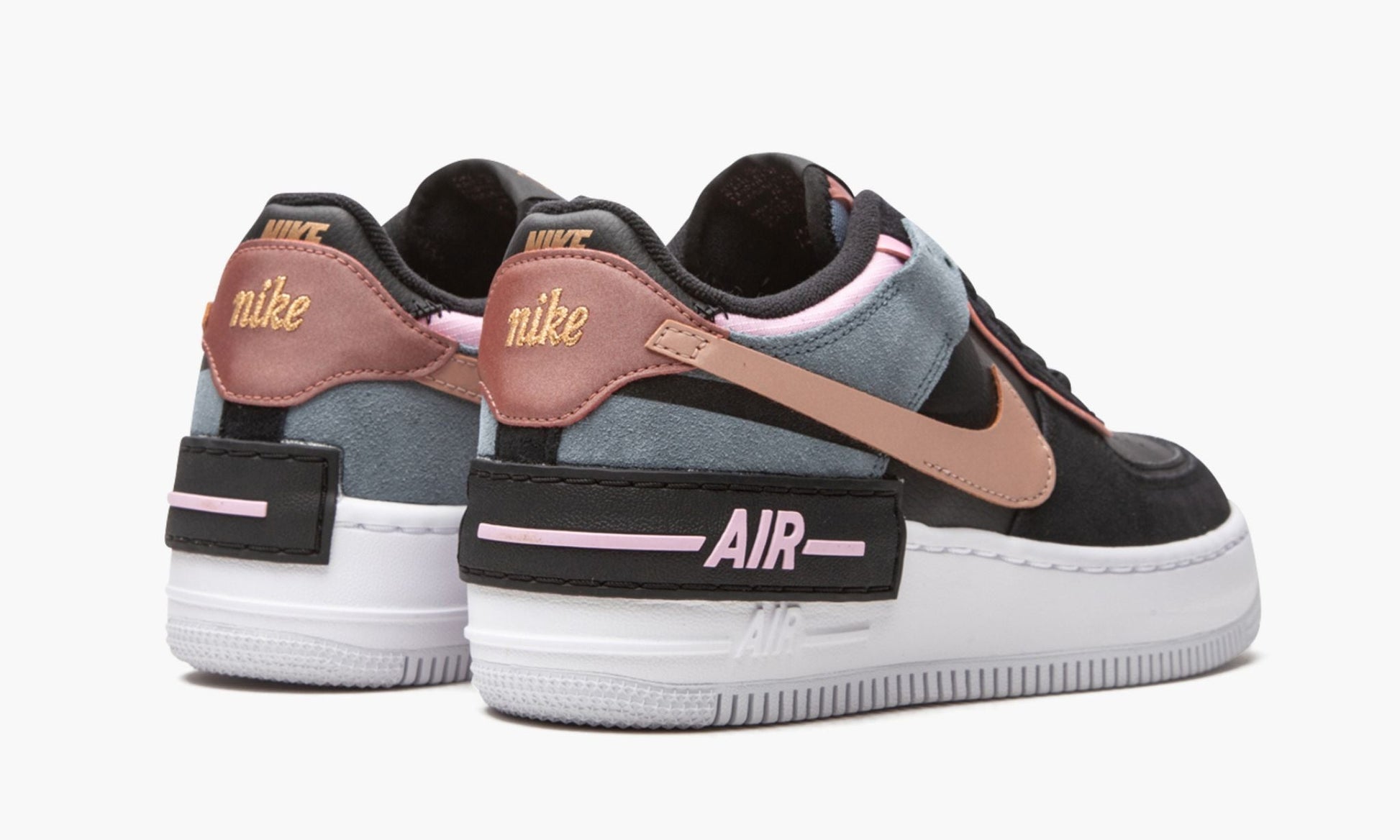 WMNS Air Force 1 Shadow "Black / Light Arctic Pink"