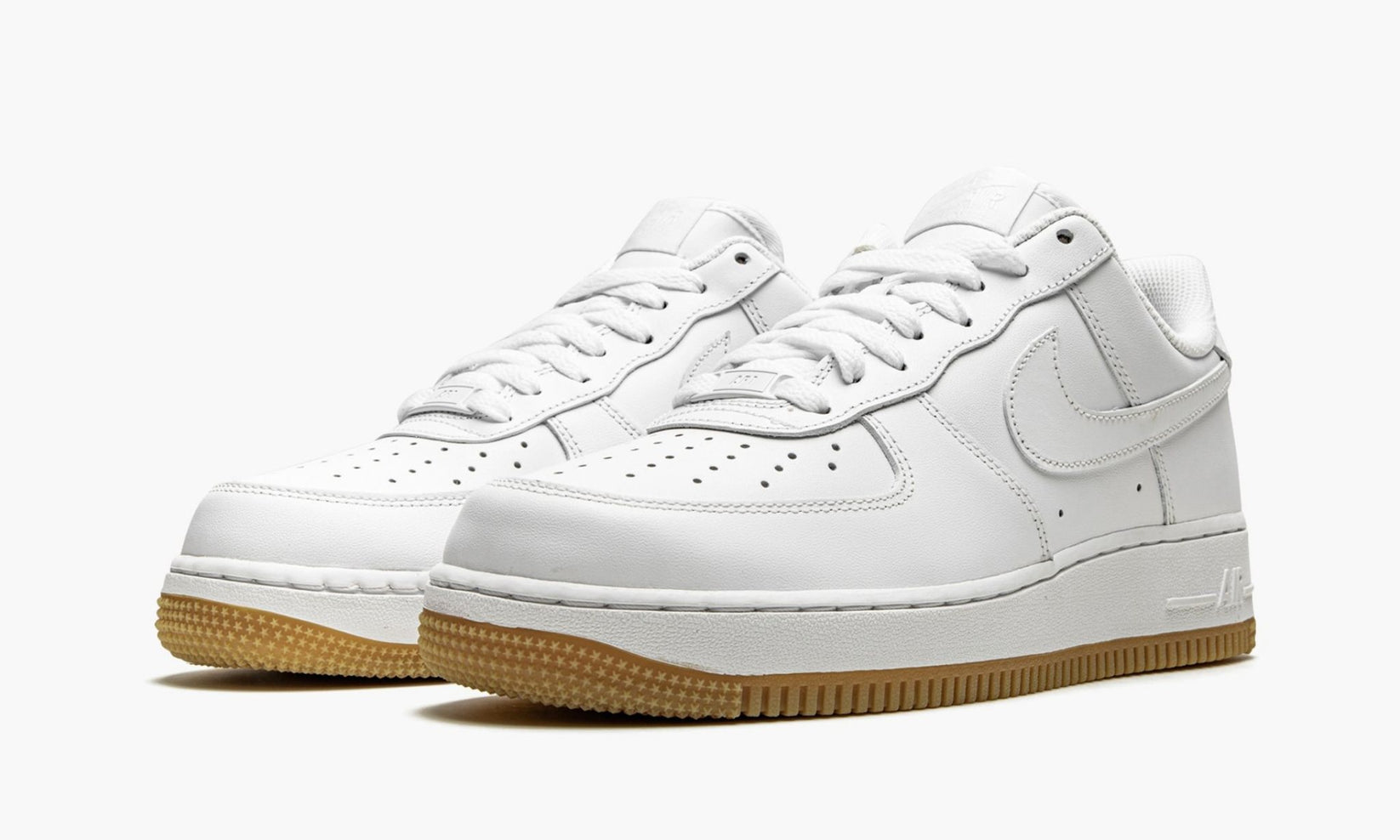 white air force 1 black check gum bottom