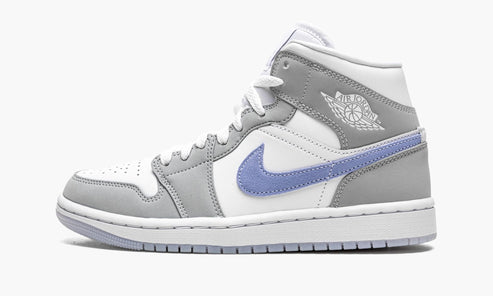 Nike Air Jordan 1 Mid Wolf Grey Aluminium Wmns