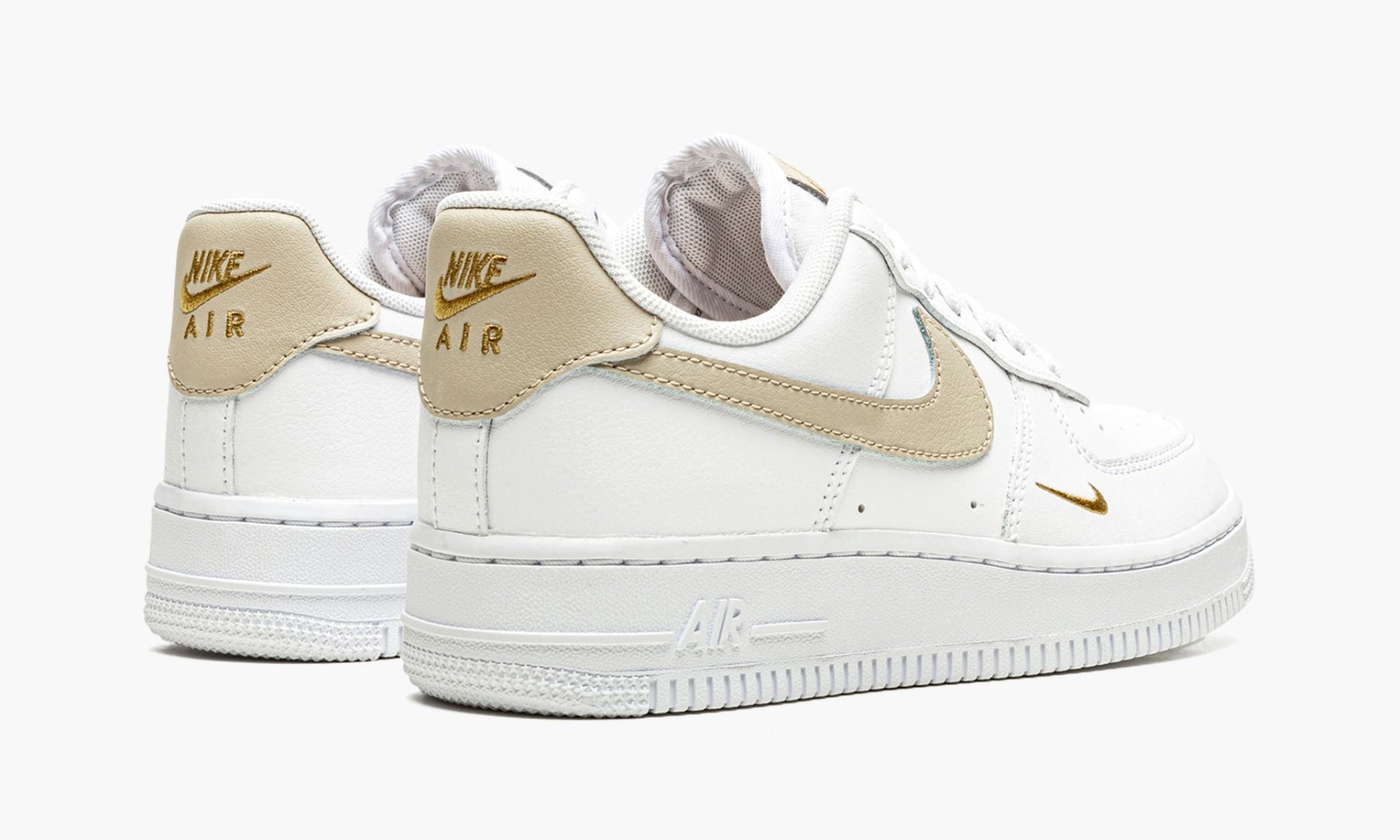 WMNS Air Force 1 Low Essential "Toe Swoosh - White / Rattan"