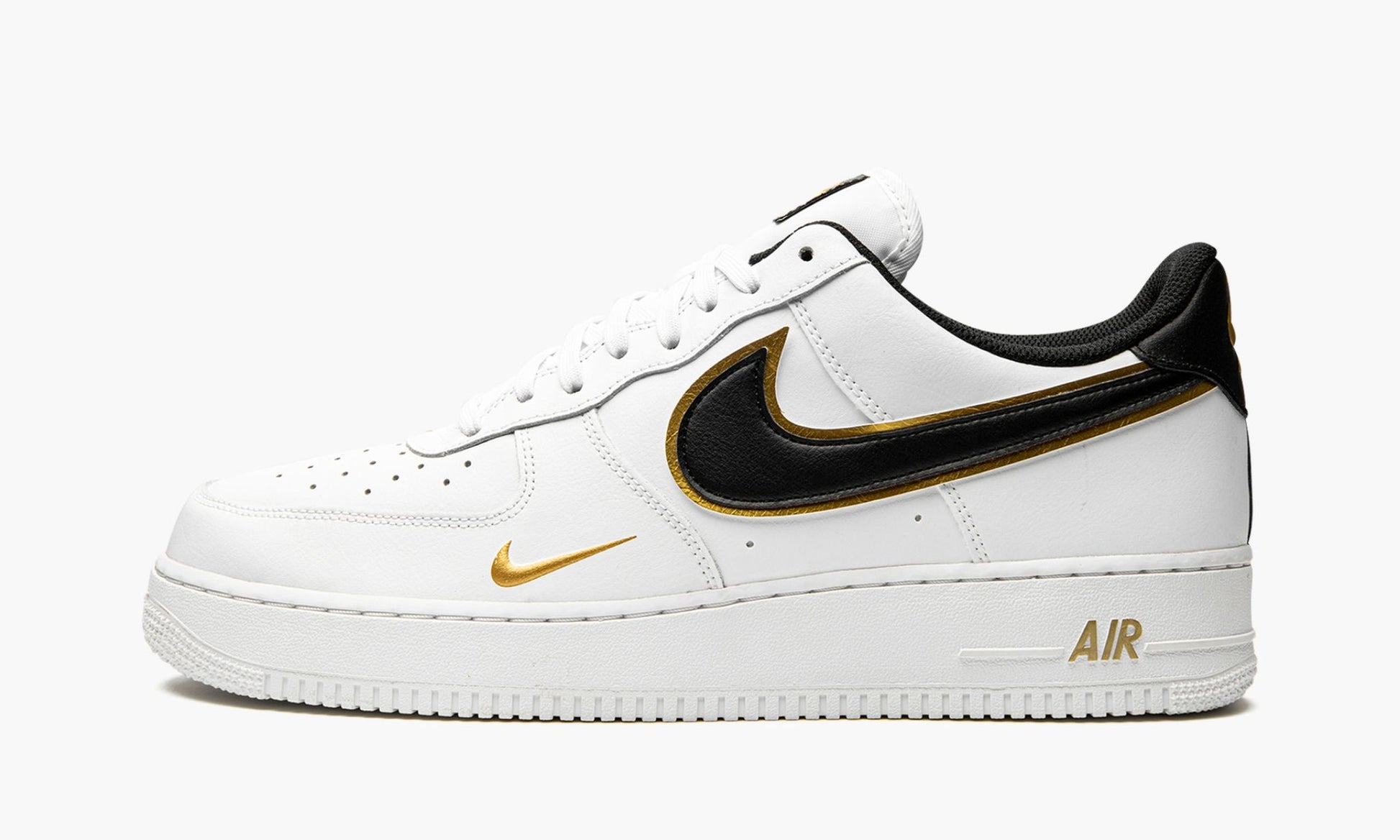 Air Force 1 '07 LV8 "Double Swoosh - White / Black / Gold"
